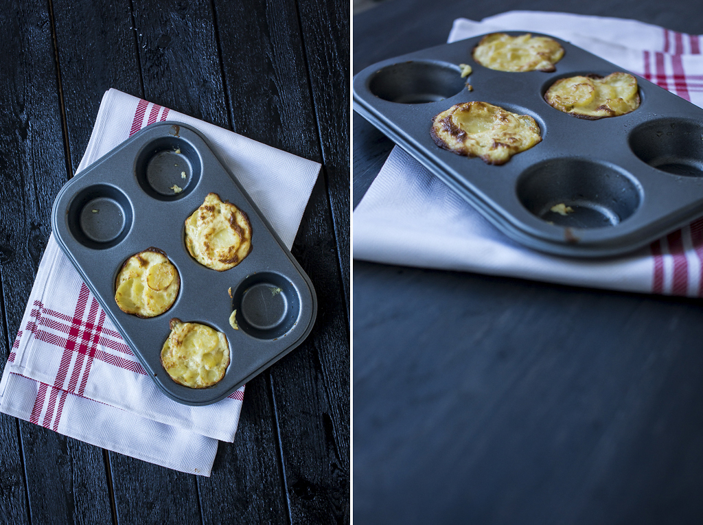 Potatisgratäng i muffinsform. Foto: Torbjörn Lagerwall