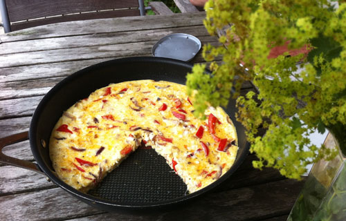 omelett. foto: Torbjörn Lagerwall